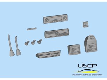 Alfa Romeo Giulia Sprint GTA Interior detail-up set for Tamiya
